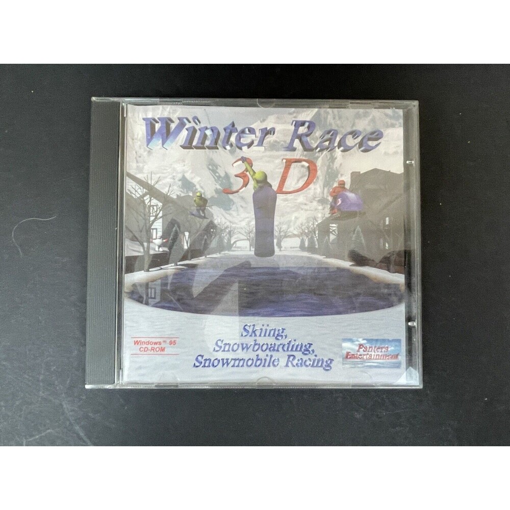 Winter Race 3D CD-ROM for Windows 95, New in Sealed Package Game Racing Skiing